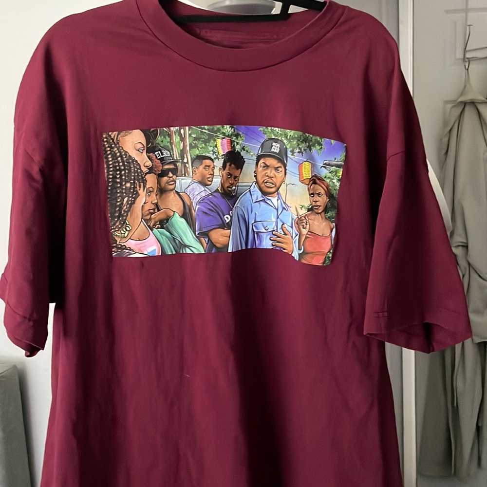 DGK Boyz N the Hood T-shirt. Size 2XL. Burgundy color, worn once.